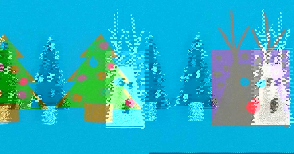 2 ideias para postais de Natal fáceis e criativos - Colhogar