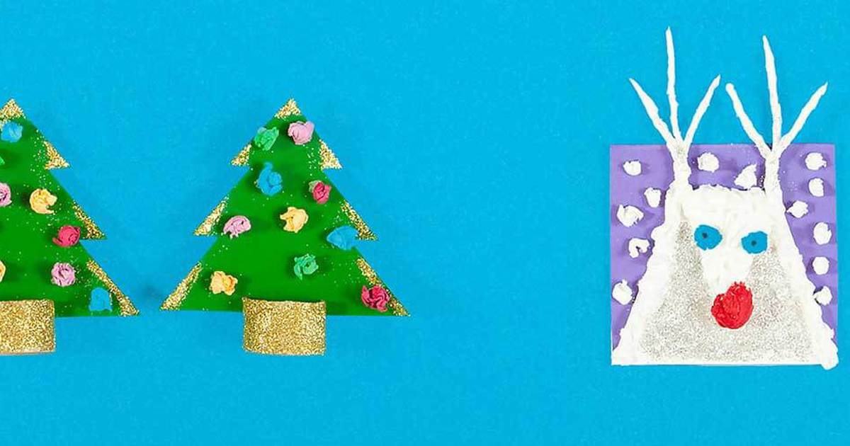 2 ideias para postais de Natal fáceis e criativos - Colhogar