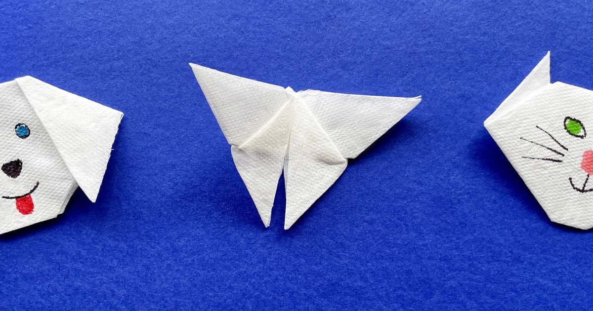 Conmemorativo Sueño personaje Origami para niños | 3 origami de animales fáciles - Colhogar